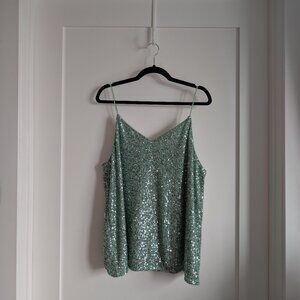 RIVER ISLAND | Sequin Cami Top
